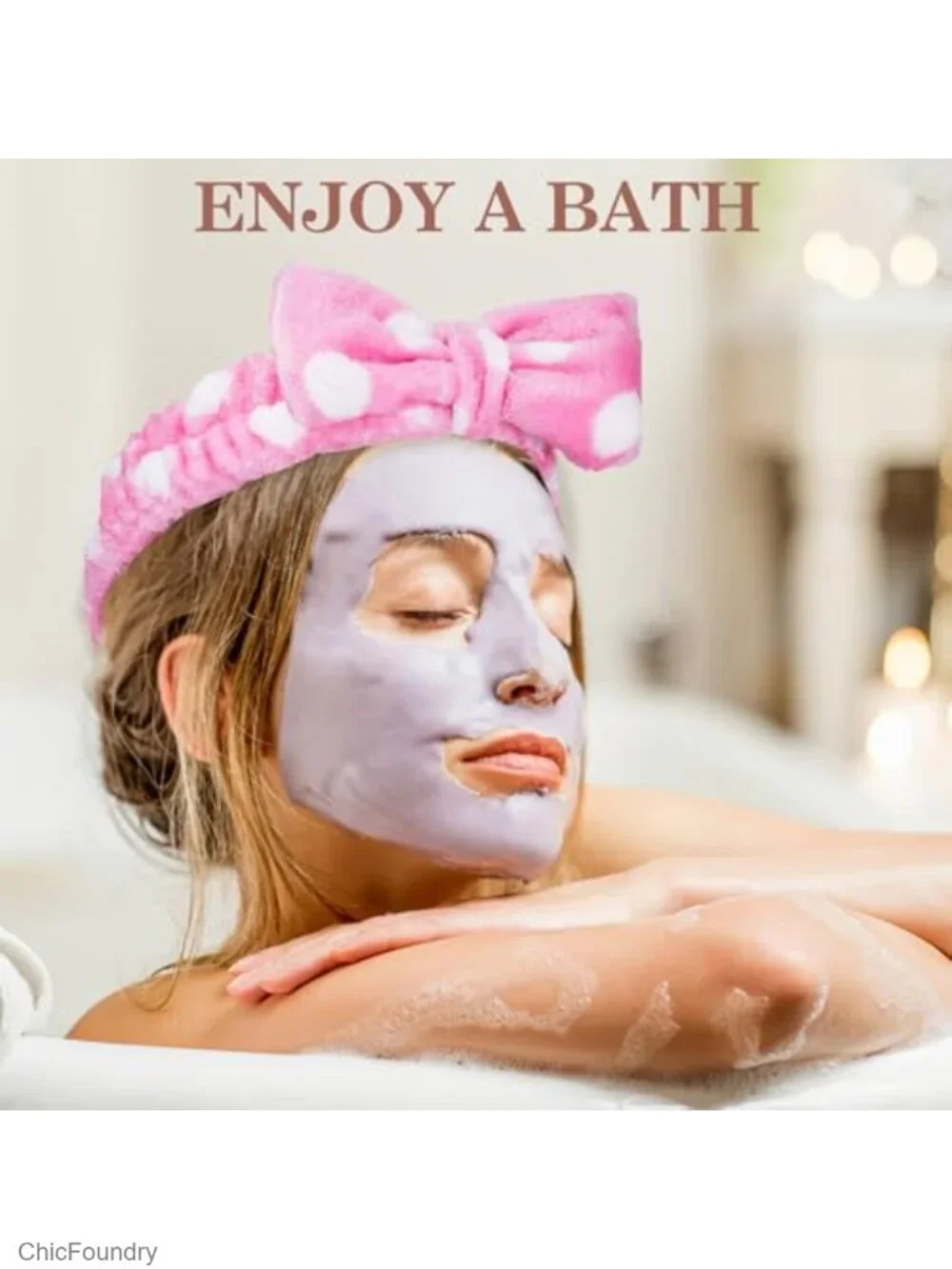 9 Pack Microfiber Skincare Headbands with Bow Tie for Face Washing Beauty